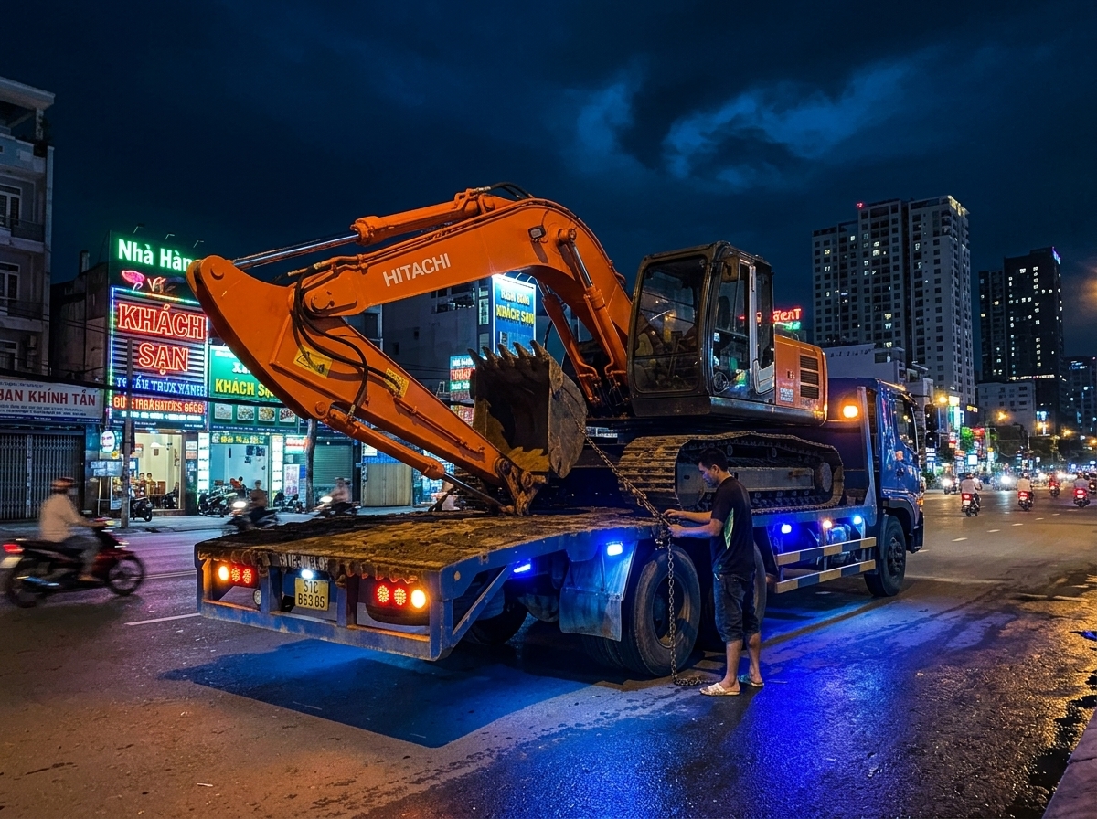 Vận chuyển – Giao xe Hitachi 29T ca đêm
